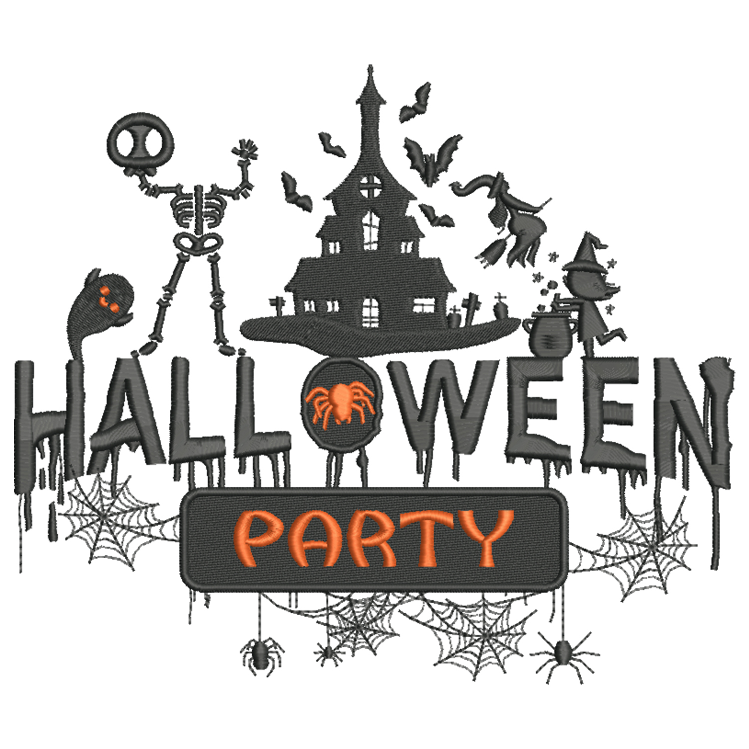 Embroidery Halloween Party