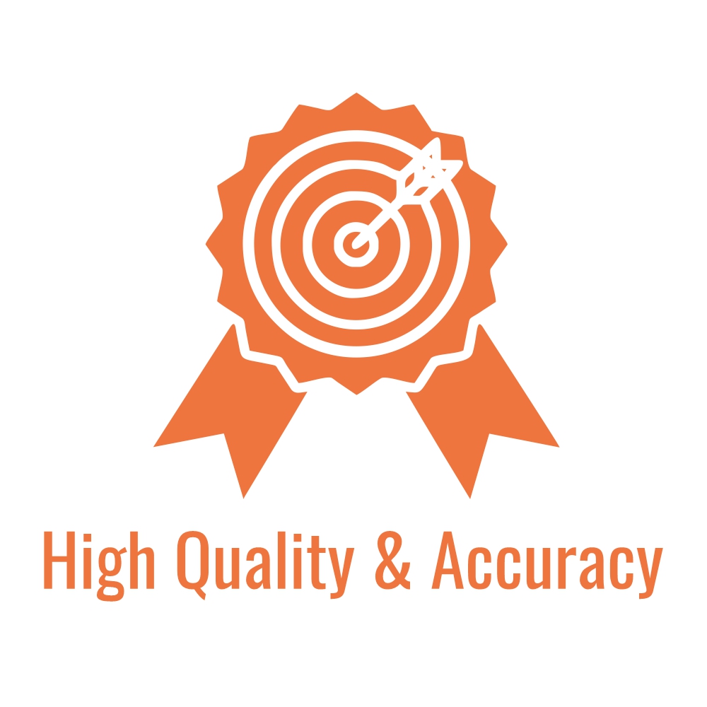 High Quality and accuracy-cre8iveskill