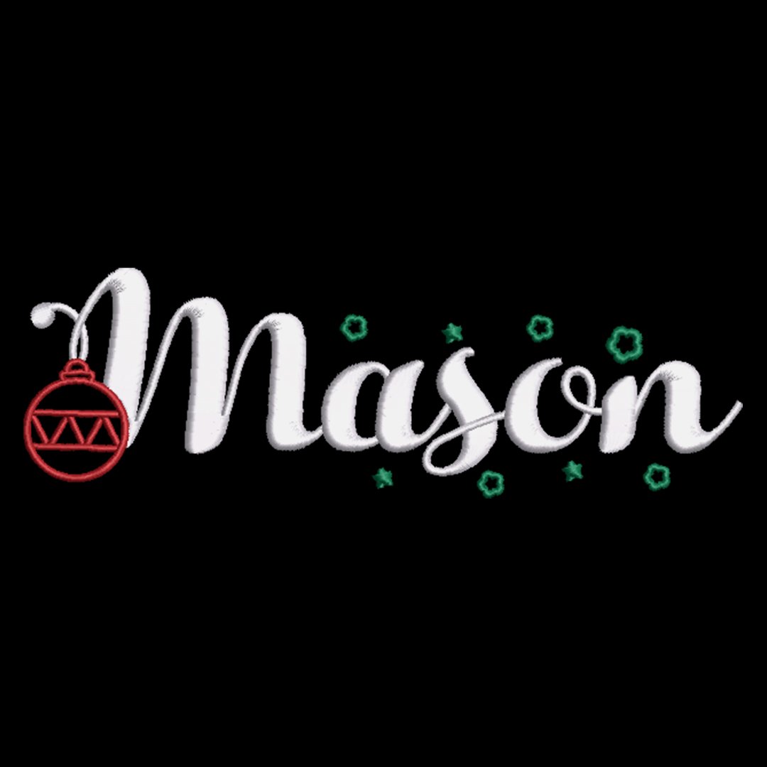 Mason embroidery design